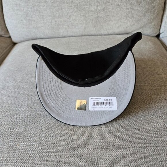 New Era 5950 Los Angeles Lakers 7 3/4 Men Basic Fitted  Black Logo Hat gf 112025 - Picture 8 of 8